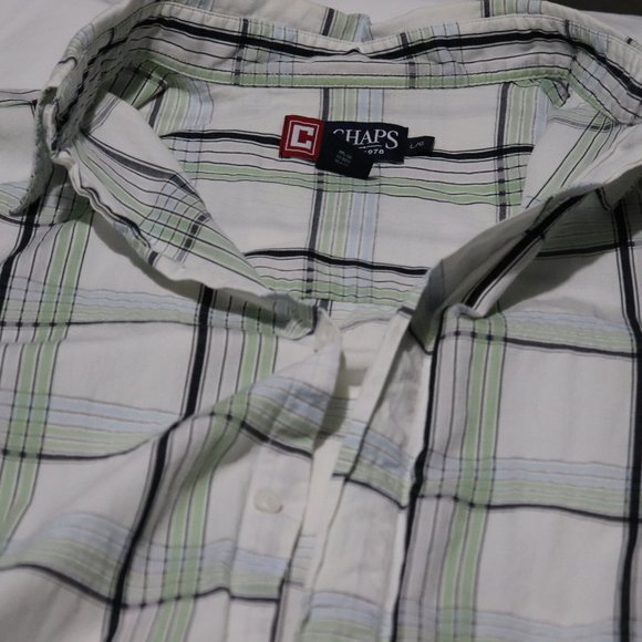 Chaps Short Sleeve Button Up - Picture 2 of 3